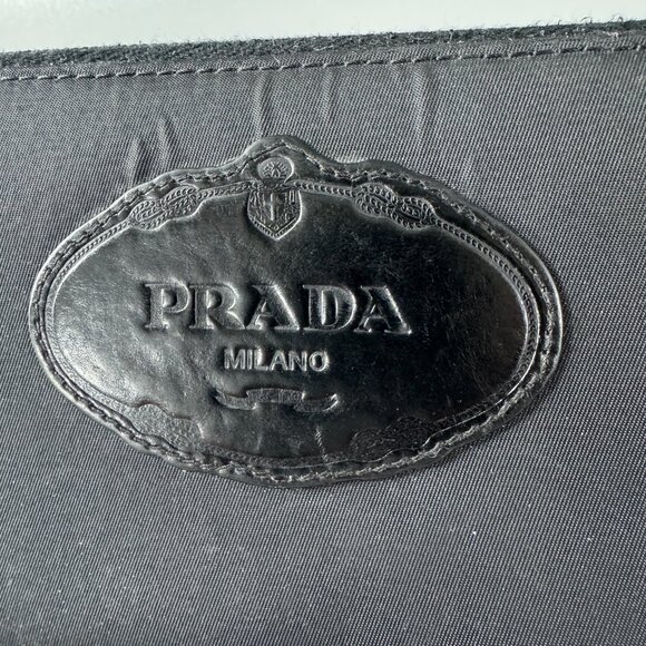 Authentic Prada Black Nylon Zip-around Long Wallet - Picture 4 of 13